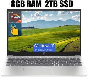 HP 15 Laptop, 15.6" HD (1366 x 768) Touchscreen, AMD Ryzen 5 7520U 4 Cores Processor, AMD Radeon Graphics, Bluetooth, Wi-Fi, 8GB DDR4 2TB PCIe SSD, Windows 11 Pro HP 15 Laptop, 15.6" HD (1366 x 768) Touchscreen, AMD Ryzen 5 7520U 4 Cores Processor, AMD Radeon Graphics, Bluetooth, Wi-Fi, 8GB DDR4 2TB PCIe SSD, Windows 11 Pro