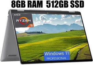 HP Envy x360 2-in-1 16 Laptop, 16" WUXGA 1920 x 1200 Touchscreen, AMD Ryzen 5 8640HS 6-Core Processor, AMD Radeon Graphics, Backlit KB, Wi-Fi 6E, 8GB  DDR4  512GB  PCIe SSD, Windows 11 Pro