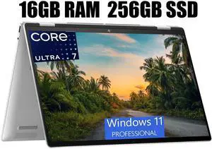 HP Envy X360 16 Laptop, 16" FHD+ (1920x1200) Touchscreen, Intel Core Ultra 7 155U 12 cores Processor, Intel UHD Graphics, Wi-Fi 6 + Bluetooth, 16GB  DDR4  256GB  PCIe SSD, Windows 11 Pro