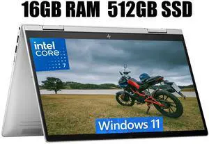 HP Envy x360 2-in-1 14 Laptop, 14" FHD Multi-Touch, Intel Core 7 150U 10 Cores Processor, Intel Integrated Graphics, Backlit, Fingerprint, Wi-Fi 6, 16GB  DDR4  512GB   PCIe SSD, Windows 11 Home