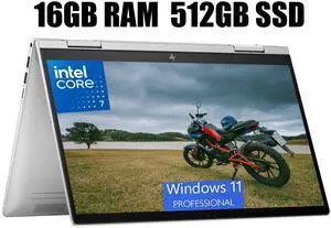HP Envy x360 2-in-1 14 Laptop, 14" FHD Multi-Touch, Intel Core 7 150U 10 Cores Processor, Intel Integrated Graphics, Backlit, Fingerprint, Wi-Fi 6, 16GB  DDR4  512GB   PCIe SSD, Windows 11 Pro