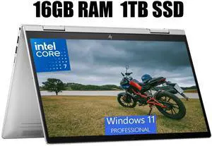 HP Envy x360 2-in-1 14 Laptop, 14" FHD Multi-Touch, Intel Core 7 150U 10 Cores Processor, Intel Integrated Graphics, Backlit, Fingerprint, Wi-Fi 6, 16GB  DDR4  1TB PCIe SSD, Windows 11 Pro