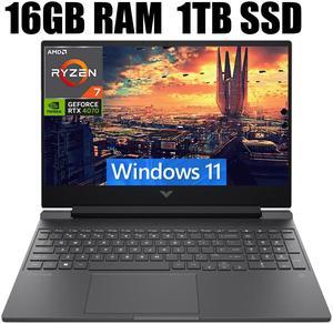 HP Victus 16 Gaming Laptop, 16.1" FHD 144 Hz Display, AMD Ryzen 7 8845HS 8 Cores Processor, NVIDIA GeForce RTX 4070 8GB GDDR6, HDMI, Wi-Fi 6, 16GB DDR5  1TB PCIe SSD, Windows 11