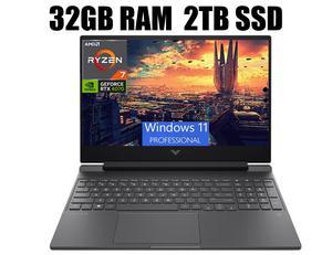 HP Victus 16 Gaming Laptop, 16.1" FHD 144 Hz Display, AMD Ryzen 7 8845HS 8 Cores Processor, NVIDIA GeForce RTX 4070 8GB GDDR6, HDMI, Wi-Fi 6, 32GB DDR5  2TB PCIe SSD, Windows 11 Pro