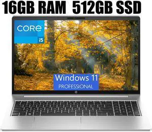 HP ProBook 450 G10 15 Laptop, 15.6" Full HD Display, Intel Core i5-1334U 10-Cores Processor, Intel Iris Xe Graphics, WiFi 6E, Bluetooth 5.3, 16GB DDR4  512GB PCIe SSD, Windows 11 Pro