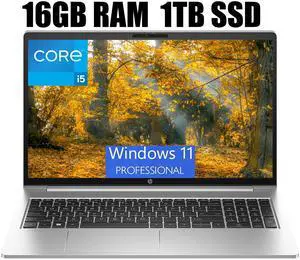 HP ProBook 450 G10 15 Laptop, 15.6" Full HD Display, Intel Core i5-1334U 10-Cores Processor, Intel Iris Xe Graphics, WiFi 6E, Bluetooth 5.3, 16GB DDR4  1TB PCIe SSD, Windows 11 Pro