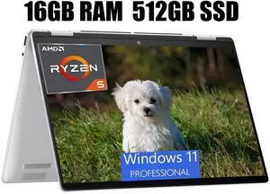 HP Envy x360 2-in-1 14 Laptop, 14" FHD+ Touchscreen, AMD 6-core Ryzen 5 8640HS Processor, AMD Radeon Graphics, Backlit keyboard Wi-Fi 6E Bluetooth 5.3, 16GB DDR4  512GB PCIe SSD, Windows 11 Pro