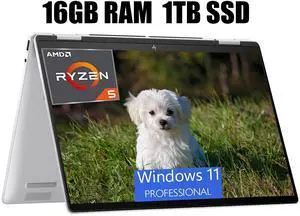 HP Envy x360 2-in-1 14 Laptop, 14" FHD+ Touchscreen, AMD 6-core Ryzen 5 8640HS Processor, AMD Radeon Graphics, Backlit keyboard Wi-Fi 6E Bluetooth 5.3, 16GB DDR4  1TB PCIe SSD, Windows 11 Pro