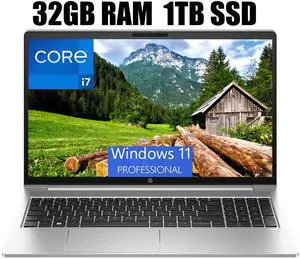HP ProBook 450 G10 15 Laptop, 15.6" FHD (1920 x 1080) Display, Intel Core i7-1355U 10-Core Processor, Intel UHD Graphics, Backlit Keyboard, Webcam, Wi-Fi 6E, 32GB DDR4  1TB PCIe SSD, Windows 11 Pro