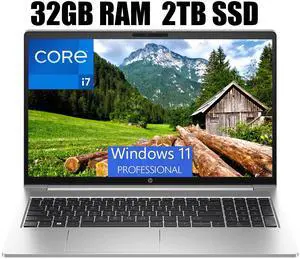 HP ProBook 450 G10 15 Laptop, 15.6" FHD (1920 x 1080) Display, Intel Core i7-1355U 10-Core Processor, Intel UHD Graphics, Backlit Keyboard, Webcam, Wi-Fi 6E, 32GB DDR4  2TB PCIe SSD, Windows 11 Pro