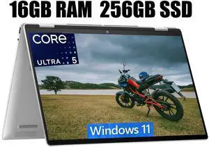 HP Envy x360 2-in-1 16 Laptop, 16" WUXGA IPS Touchscreen, Intel Core Ultra 5 125U 12 Cores Processor, Intel Graphics, Backlit Keyboard, Bluetooth 5.3, 16GB  DDR4  256GB  PCIe SSD, Windows 11 Home