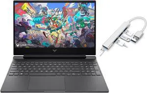 HP Victus 15 Gaming Laptop, 15.6" FHD 144Hz Display, AMD Ryzen 5 7535HS 6 Cores Processor, AMD Radeon RX 6550M Graphics, 16GB DDR5  1TB PCIe SSD, Backlit KB, Windows 11 ,Office 2024 License HP Victus 15 Gaming Laptop, 15.6" FHD 144Hz Display, AMD Ryzen 5 7535HS 6 Cores Processor, AMD Radeon RX 6550M Graphics, 16GB DDR5  1TB PCIe SSD, Backlit KB, Windows 11 ,Office 2024 License