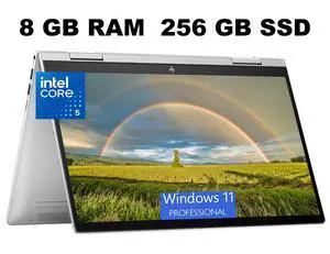 HP Envy x360 14 Laptop, 14" FHD (1920 x 1080) Touchscreen, Intel Core 5 120U 10-Core Processor, Intel Graphics, 8GB DDR4 256GB PCIe SSD, Wi-Fi 6E, Backlit KB, Windows 11 Pro HP Envy x360 14 Laptop, 14" FHD (1920 x 1080) Touchscreen, Intel Core 5 120U 10-Core Processor, Intel Graphics, 8GB DDR4 256GB PCIe SSD, Wi-Fi 6E, Backlit KB, Windows 11 Pro