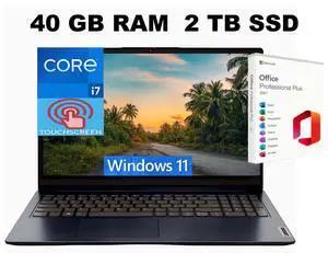 Lenovo Ideapad 1i 15 Laptop, 15.6" FHD Touchscreen, Intel Core i5-1335U 10-Core Processor, Intel Iris Xe Graphics, 40GB DDR4 2TB PCIe SSD, Wi-Fi & Bluetooth, Windows 11 ,Office 2021 License Lenovo Ideapad 1i 15 Laptop, 15.6" FHD Touchscreen, Intel Core i5-1335U 10-Core Processor, Intel Iris Xe Graphics, 40GB DDR4 2TB PCIe SSD, Wi-Fi & Bluetooth, Windows 11 ,Office 2021 License