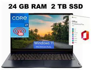 Lenovo Ideapad 1i 15 Laptop, 15.6" FHD Touchscreen, Intel Core i5-1335U 10-Core Processor, Intel Iris Xe Graphics, 24GB DDR4 2TB PCIe SSD, Wi-Fi & Bluetooth, Windows 11 Pro ,Office 2021 License Lenovo Ideapad 1i 15 Laptop, 15.6" FHD Touchscreen, Intel Core i5-1335U 10-Core Processor, Intel Iris Xe Graphics, 24GB DDR4 2TB PCIe SSD, Wi-Fi & Bluetooth, Windows 11 Pro ,Office 2021 License