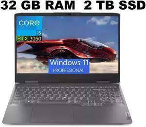 Lenovo LOQ 15 Gaming Laptop, 15.6" FHD (1920 x 1080) 144Hz, Intel Core i5-12450H 8-Core Processor, NVIDIA GeForce RTX 3050 6GB GDDR6, 32GB DDR4 2TB PCIe SSD, Windows 11 Pro Lenovo LOQ 15 Gaming Laptop, 15.6" FHD (1920 x 1080) 144Hz, Intel Core i5-12450H 8-Core Processor, NVIDIA GeForce RTX 3050 6GB GDDR6, 32GB DDR4 2TB PCIe SSD, Windows 11 Pro