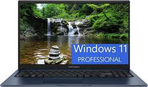 ASUS Vivobook 15 Laptop, 15.6" FHD (1920 x 1080) Display, Intel Core i3-1215U 6 cores Processor, Intel UHD Graphics, 16GB DDR4  2TB PCIe SSD, Wi-Fi 5, Bluetooth, Windows 11 Pro