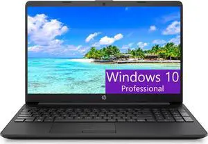 HP 15 Laptop, 15.6" HD Display, Intel Pentium N5030 4 cores Processor, Intel UHD Graphics, 16GB DDR4  256GB PCIe SSD, Media Card Reader, Wi-Fi, Windows 10Pro
