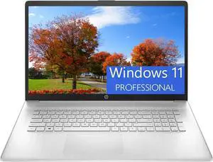 HP 17 Laptop, 17.3" HD+ Touchscreen, AMD Ryzen 5 5500U 6 cores Processor, AMD Radeon Graphics, 16GB DDR4  512GB PCIe SSD, HDMI, Webcam, Windows 11 Pro