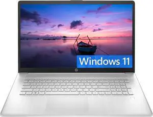 HP 17 Laptop, 17.3" HD+ Touchscreen, 13th Gen Intel Core i7-1355U 10 Cores Processor, Intel Iris Xe Graphics, 16GB DDR4  512GB PCIe SSD, Fingerprint Reader, Wi-Fi 6, Bluetooth 5, Windows 11