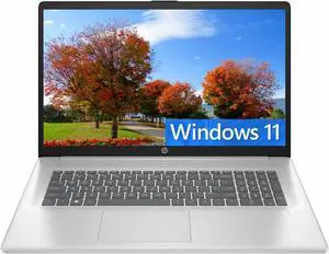 HP 17 Laptop, 17.3" FHD (1920 x 1080) Display, Intel Core i3-N305 8-core Processor, Intel UHD Graphics, 8GB DDR4  512GB PCIe SSD, Fingerprint, Anti-Glare, WiFi 6, Windows 11