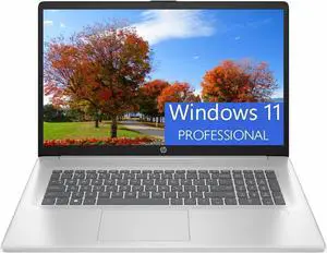 HP 17 Laptop, 17.3" FHD (1920 x 1080) Display, Intel Core i3-N305 8-core Processor, Intel UHD Graphics, 20GB DDR4  512GB PCIe SSD, Fingerprint, Anti-Glare, WiFi 6, Windows 11 Pro