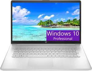 HP Pavilion 17 Laptop, 17.3" HD+ Display, AMD Ryzen 3 7320U Quad-Core Processor, AMD Radeon Graphics, 8GB DDR4  512GB PCIe SSD, WiFi 6, HDMI, Numeric Keypad, Windows 10 Pro