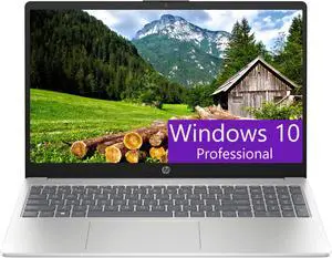 HP 15.6 Laptop, 15.6" FHD (1920 x 1080) Display, AMD Ryzen 5 7520U 4-Core Processor, AMD Radeon Graphics, 8GB DDR4  512GB PCIe SSD, Wi-Fi 6, Bluetooth 5.3, HD Camera, Windows 10 Pro