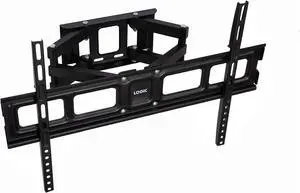 LOGIC Full motion TV Wall Mount, TV Wall Mount Swivel and Tilt TV Mount with Height Setting, TV Bracket Articulating Arms for Most 32-65 Inch Flat Curved TVs up to 88lbs, Max VESA 600x400mm