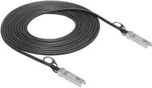 QSFPTEK 10G SFP+ DAC Cable, 5m (16ft) Passive Direct Attach Copper Twinax Cable for Cisco SFP-H10GB-CU50CM, Ubiquiti, D-Link, Netgear, Mikrotik, Open Switch Devices 5M