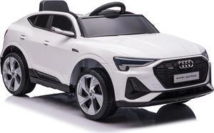 Kids Outdoor Toys  12V Electric Car with RC Ride On Cars with Suspension Wheels, Soft Start, Open Doors, Leather Seat, MP4 Screen, White Americas Toys Compatible with Audi