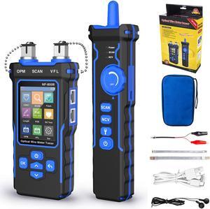 NF-8508 9 in 1 Multifunctional Network Cable Tester Optical Wire Tracer Optical Fiber Power Meter NCV Function Li-ion Battery USB Charge LED Light