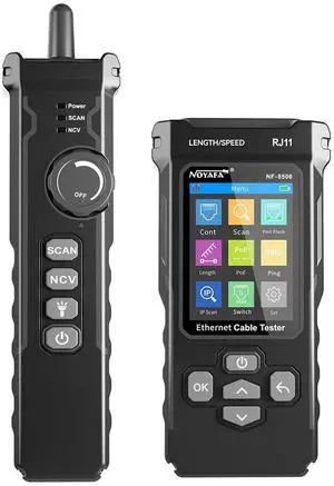 NOYAFA NF-8506 Network Cable Tester with Multifunction Cable Tracker for Home Improvement Supports PING Test IP Scan and Network Port Speed Detection