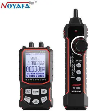 Noyafa NF-918S Network Cable Tester with LCD Display and PoE Checker Optical Power Meter Visual Fault Locator for Home Improvement
