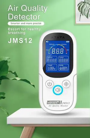 NOYAFA  Air Quality Monitor Formaldehyde TVOC Meter Portable Sensor Tester Temperature Humidity Detector JMS12