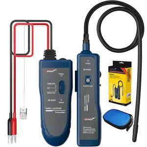 NOYAFA NF-816LP Underground Wire Locator, Electrical Cable Tracker | Find Breaks in Buried Wires, Network & Irrigation Line Finder, Rechargeable, LED Flashlight NOYAFA NF-816LP Underground Wire Locator, Electrical Cable Tracker | Find Breaks in Buried Wires, Network & Irrigation Line Finder, Rechargeable, LED Flashlight