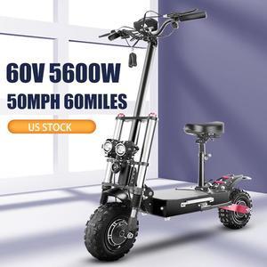 CUNFON Foldable Removable Seat 10 inch Electric Scooters Height Adjustable  Compatible CUNFON RZ800 800W Electric Scooter