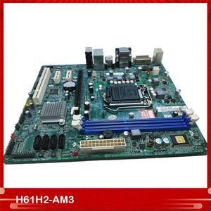 For Desktop Motherboard H61H2-AM3 LGA1155 DDR3 Test Good