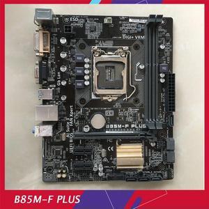 For Desktop Motherboard B85M-F PLUS DDR3 LGA1150 B85 Solid State Motherboard Test Good
