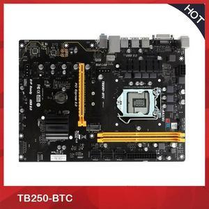 Dedicated Motherboard For BIOSTAR TB250-BTC 6 Graphics Slots LGA 1151 DDR4 B250 Test,Good