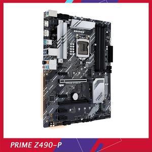 Working Desktop Motherboard PRIME Z490-P LGA 1200 Support I5-10600K DDR4 Fully Tested Good