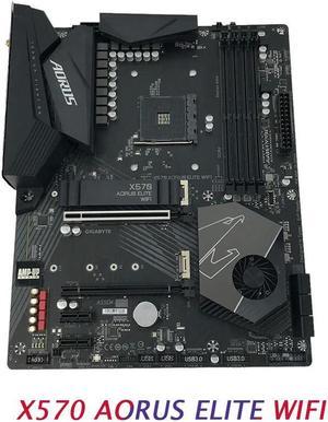 For  X570 ELITE DIY Motherboard AM4 4×DDR4 128GB ATX Desktop Mainboard