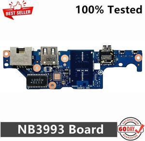 For NB3993 Laptop USB Card Reader IO Audio Board LAN RJ45 100% Tested