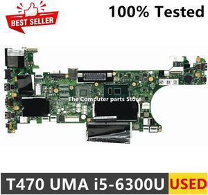 For T470 Laptop Motherboard FRU 01HW539 CT470 NM-A931 With i5-6300U CPU DDR4 100% Tested