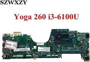For Yoga 260 Laptop Motherboard AIZS1 LA-C581P With i3-6100U CPU DDR4 01AY875 01AY876