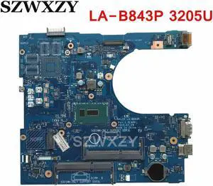 For Inspiron 5458 5558 5758 Laptop Motherboard CN-0NRNP9 0NRNP9 NRNP9 AAL10 LA-B843P DDR3L With 3205U CPU