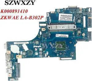 For Satellite C50 C55 C50D C55D C55Dt-B5208 Laptop Motherboard K000891410 LA-B302P with A8-6410