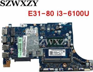 For E31-80 Laptop Motherboard 5B20K57242 BIVS3/BIVE3 LA-D061P DDR3L With SR2EU i3-6100U CPU