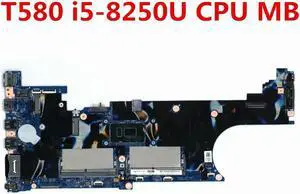 For T580 Laptop Motherboard i5-8250U CPU DDR4 01YR240 MB