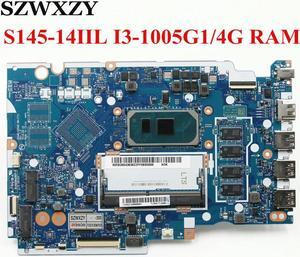 For S145-14IIL V14-IIL Laptop Motherboard GS44D/GS54D NM-C711 5B20S43836 I3-1005G1 CPU 4G RAM